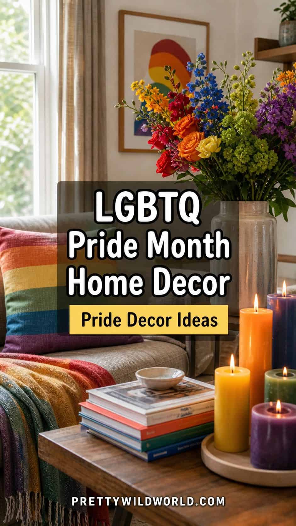 16 LGBTQ Pride Month Home Decor Ideas That Feel Joyful and Thoughtful