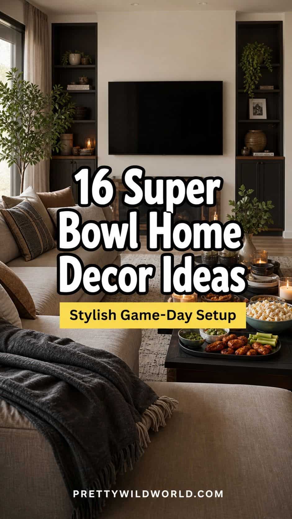 16 Super Bowl Home Decor Ideas for a Stylish Game-Day Setup